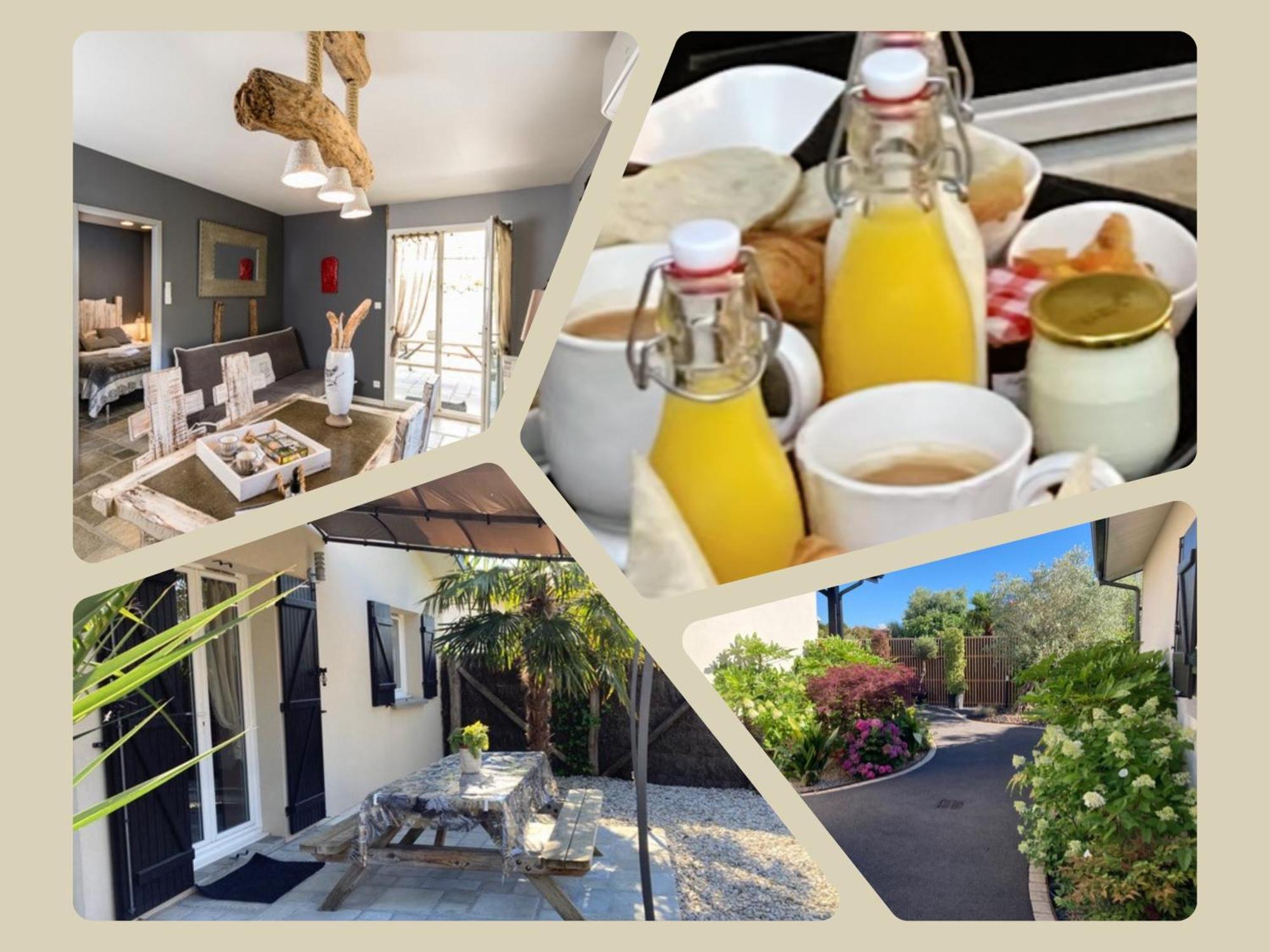 Charme & Confort- Les Cottages Du Bassin D'Arcachon- Petit-Dejeuner Sur Demande - Nuitee, Court Sejour, Semaine Gujan-Mestras Dış mekan fotoğraf